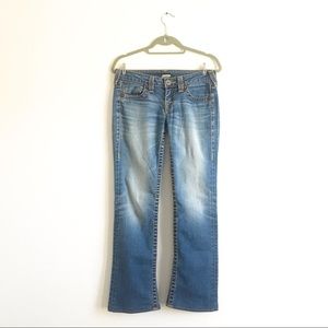 True Religion Low Rise Bootcut Jeans Sz 27